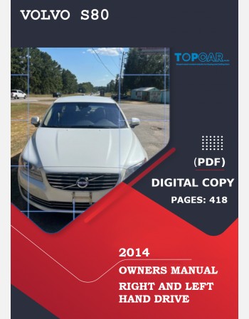 2014 volvo s80 owners manual lhd&rhd